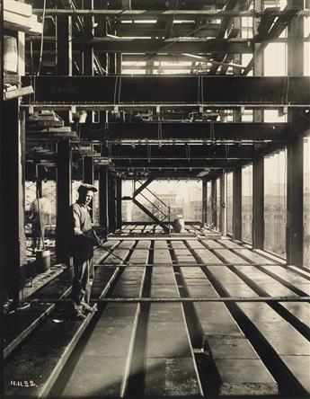 (SCOFIELD ENGINEERING CONSTRUCTION CO.) An archive with approximately 245 photographs documenting various stages of commercial construc
